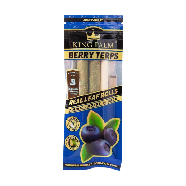 King Palm Flavor 2pk Rolls / Mini / Berry Terps